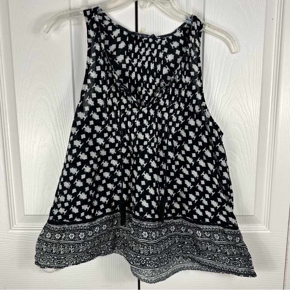 American Eagle Outfitters Women's Boho Tassel Tie Sleeveless Tank Top Small